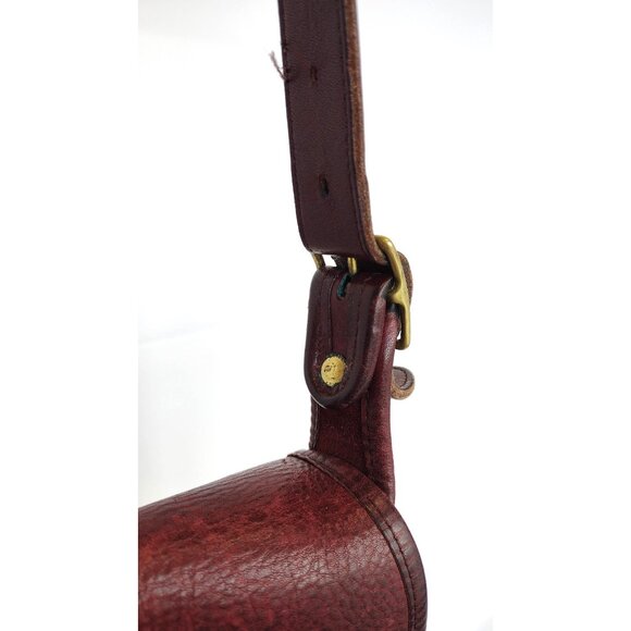 Vintage Coach Saddle Bag Burgundy Brown Bonnie Cashin Era Purse - Picture 12 of 16